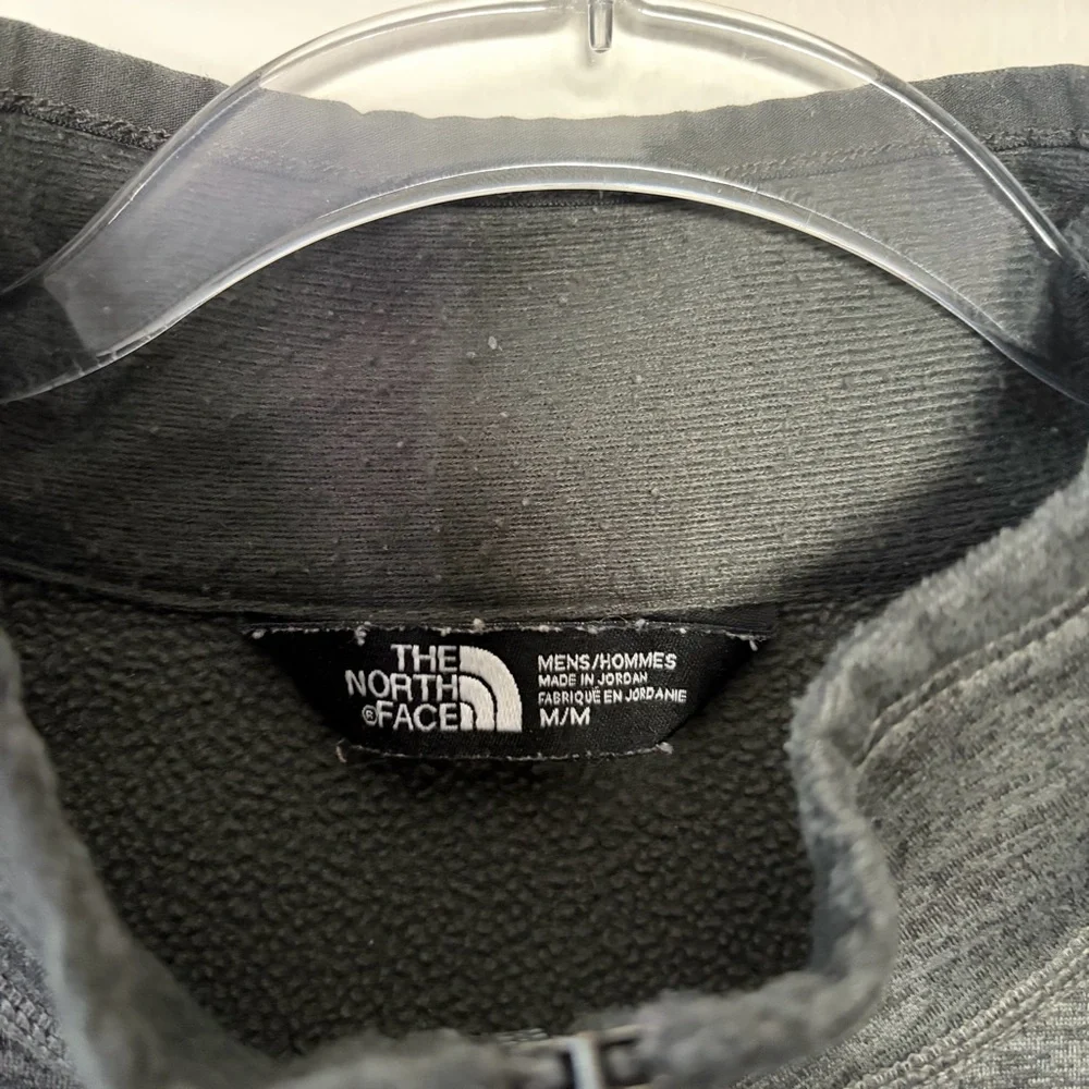 The North Face Dark Gray Quarter Zip Jacket Outdoor Casual Winter Fall